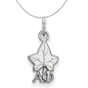 Sterling Silver Alpha Phi XS (Tiny) Pendant Necklace - 20 Inch